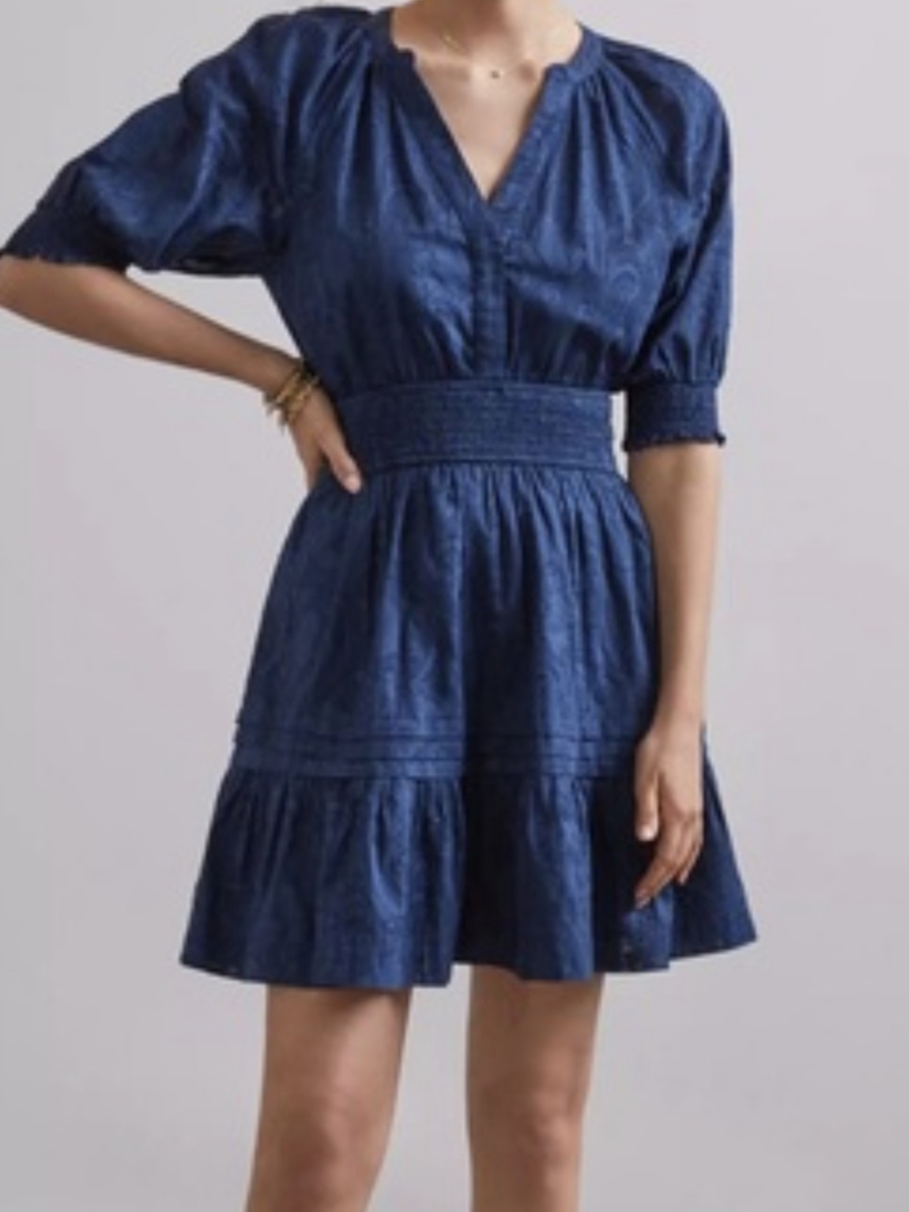 Anthropologie Navy Blue Mini Dress - New with tags